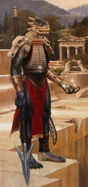 "Zildrax" : The eponymous portrait, commissioned by the legendary anon Everquest gamer himself in 20