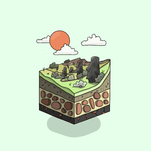 Easter Island with Moai