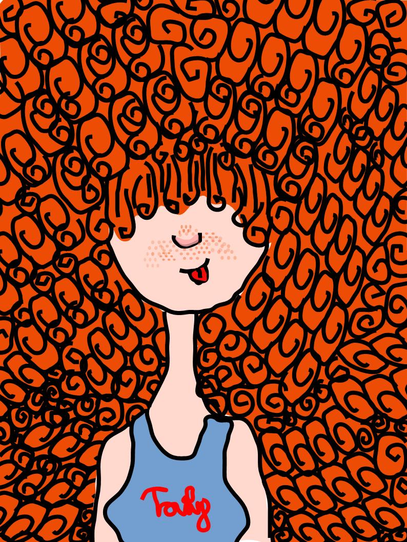#22 curly redhead